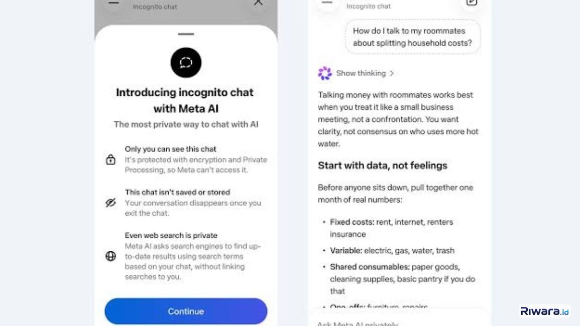 WhatsApp Luncurkan fitur privasi saat bercakap dengan Meta AI